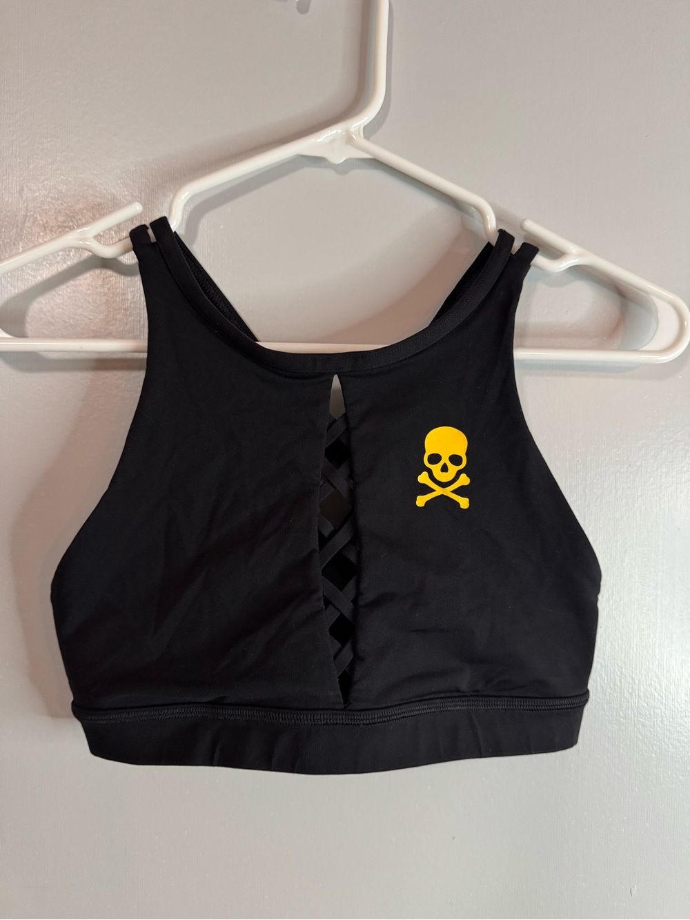 Lululemon Athletica Black SoulCycle Crisscross Back Sports Bra Size 6